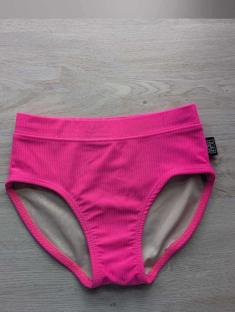 Tiger Friday Ribbed Dance Briefs Hot Pink Child Medium CM